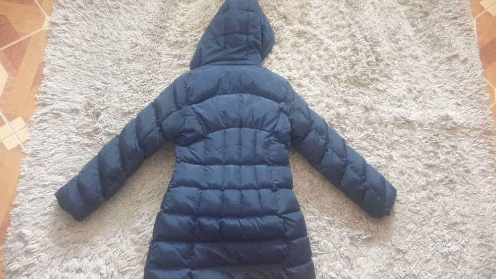 Детско Зимно ватирано Яке с подплата ,яка и качулка за момиче