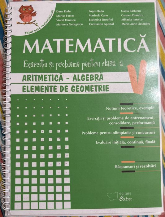 Culegere matematica clasa V de Dana Radu si Marius Farcas