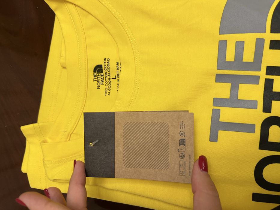 Tricou the north face galben L
