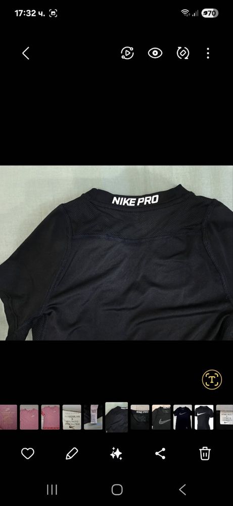Nike pro ориг. детска тениска