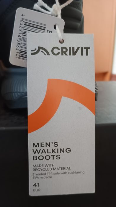 Туристически обувки Crivit Waterproof Men's Walking Boots, EVA, TPR по