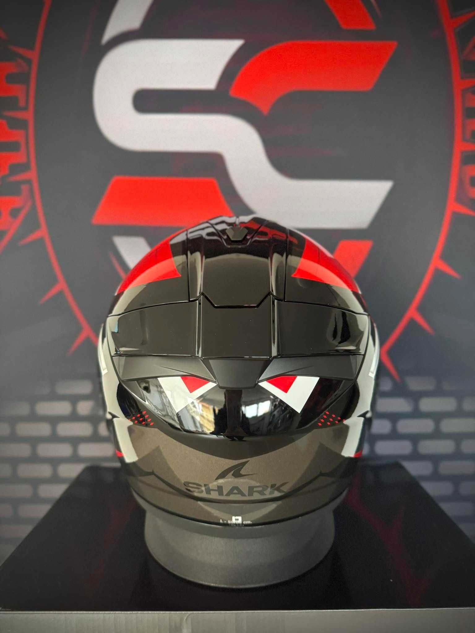 НОВА Каска Shark Ridill 2 Bersek Black/Red Размер Л