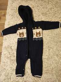 Overall/ combinezon calduros din bumbac, captusit cu fleece