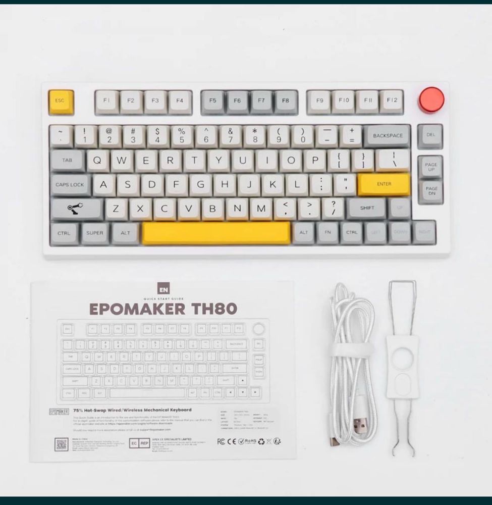 Tastatura mecanica Wireless Epomaker TH80 Pro Noua Transport Inclus