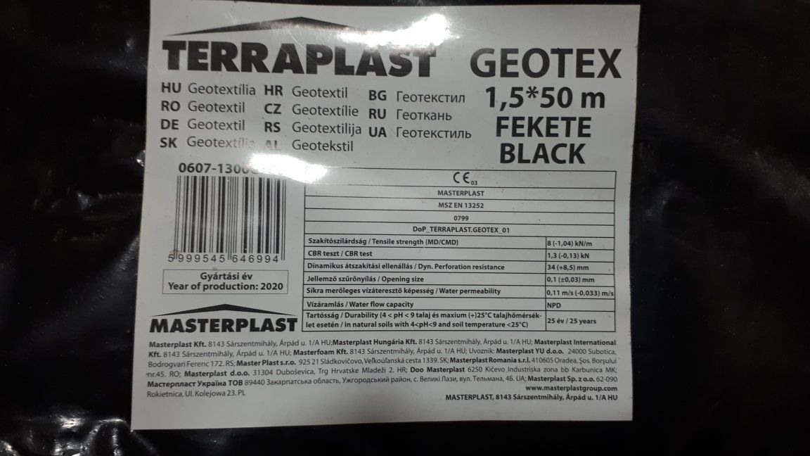 Membrana folie geotextil Terraplast