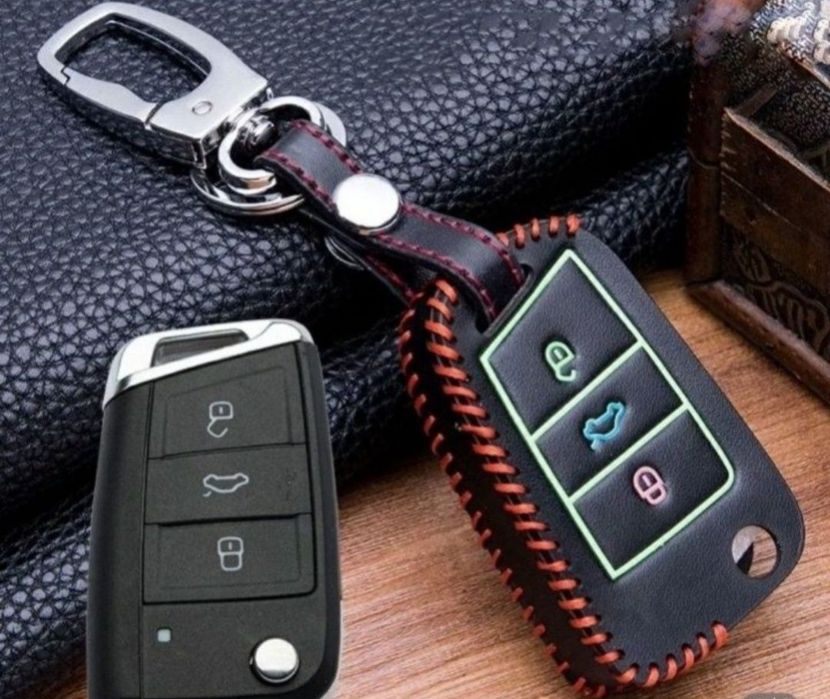 Husa piele fosforescenta VW Golf 7 mk7 Skoda Octavia A7 Polo