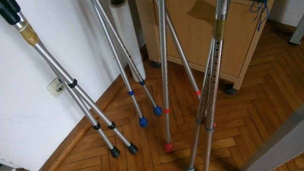 Carje ortopedice aluminiu, reglabile, antebrat, cadru , rolator ,set2