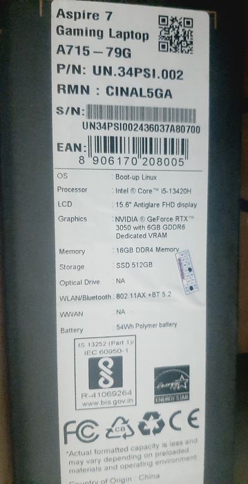 Notebook igravoy 144Hz