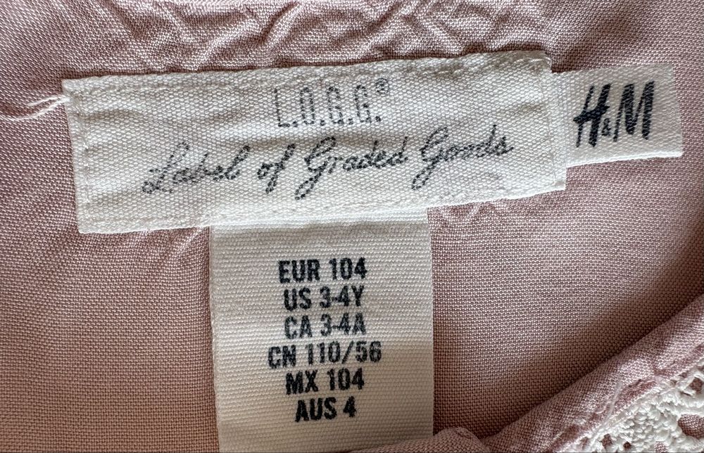 Bluza roz fete H&M 3 4 ani