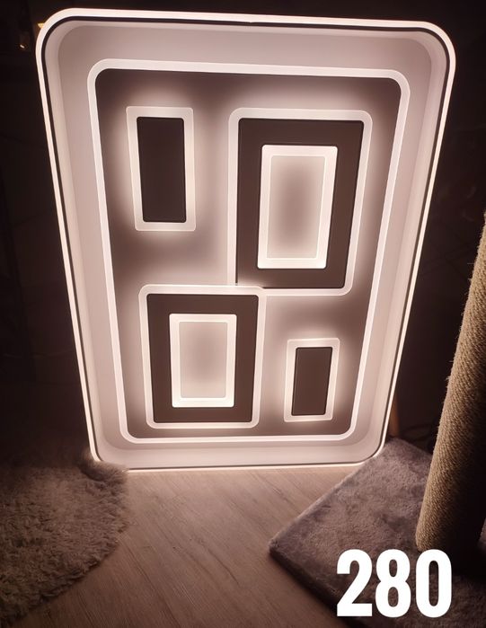 Aplica LED moderna, lustra, plafoniera, lumina calda/rece, telecomanda