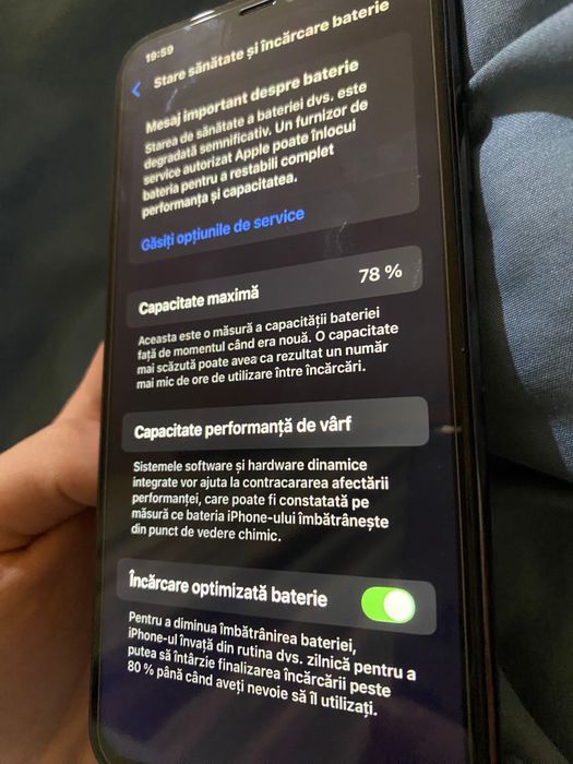 Iphone 11 pro max , 64 GB , 78% sanatate baterie