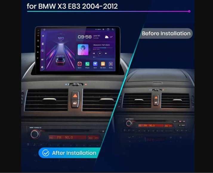 BMW X3 E83 2003 - 2011 Мултимедия с НАВИГАЦИЯ АНДРОИД