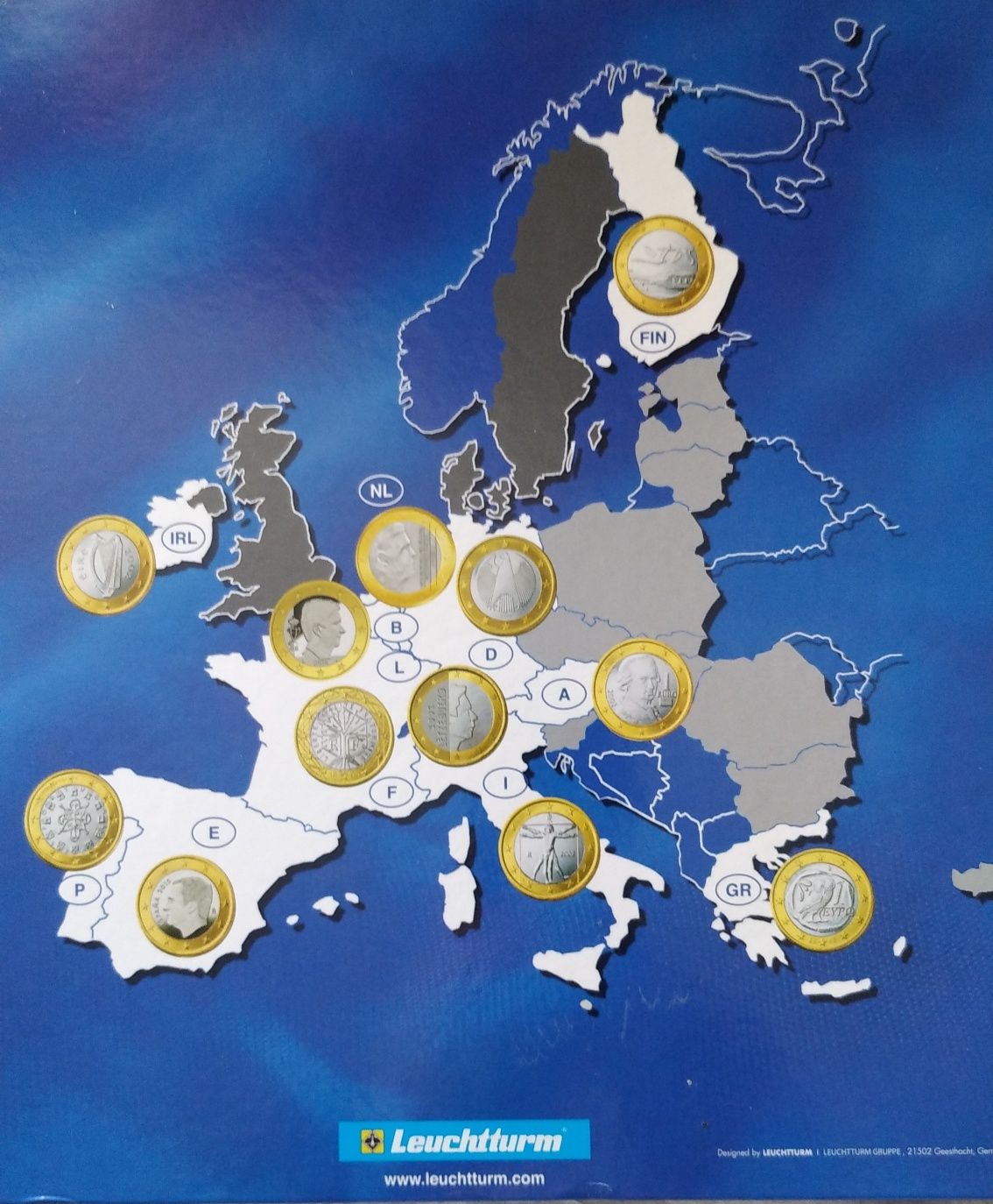 Коллекция евро монет