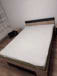 Pat 140x200 + Saltea + Noptiere.
