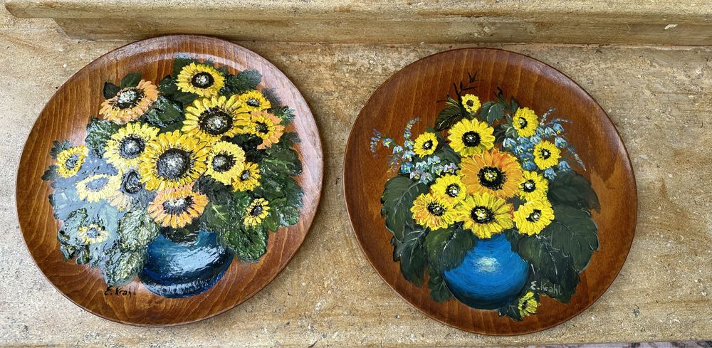 Pictura/tablou ulei pe lemn semnat