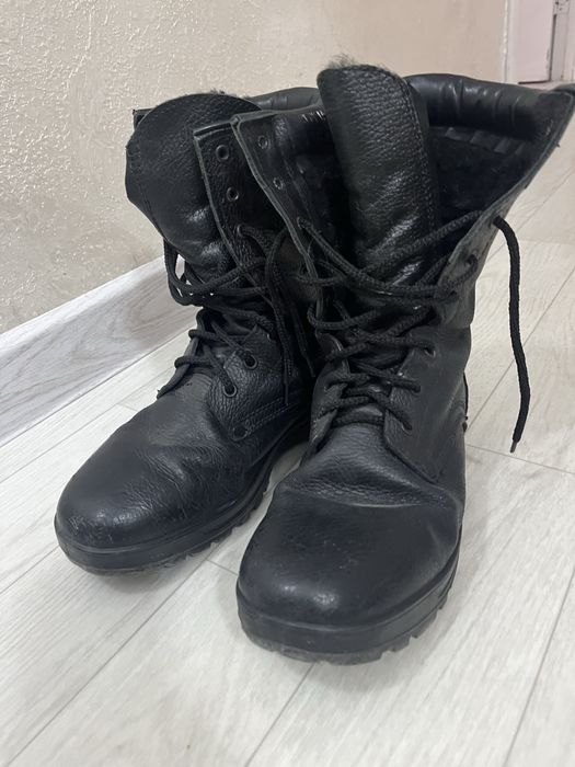 Берцы с натурального кожи