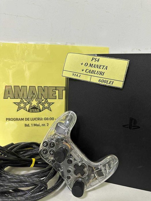 PS4 + man+ cabluri (CTG)