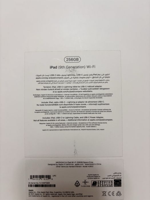 Ipad 9 / Wi-fi. 256 GB
