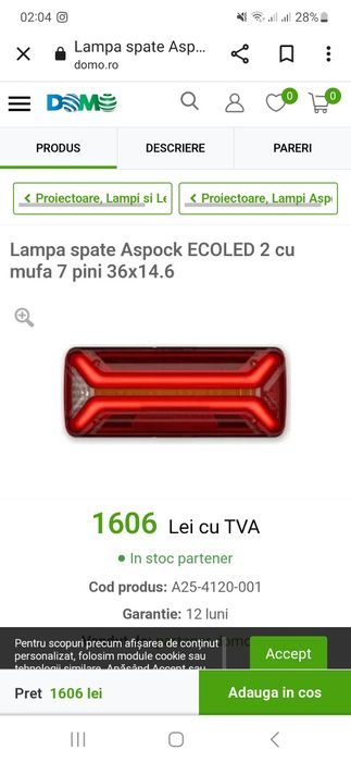 Triple\ stopuri\ lampi  Aspock ECOLED 2, full led camioane, remorca, n