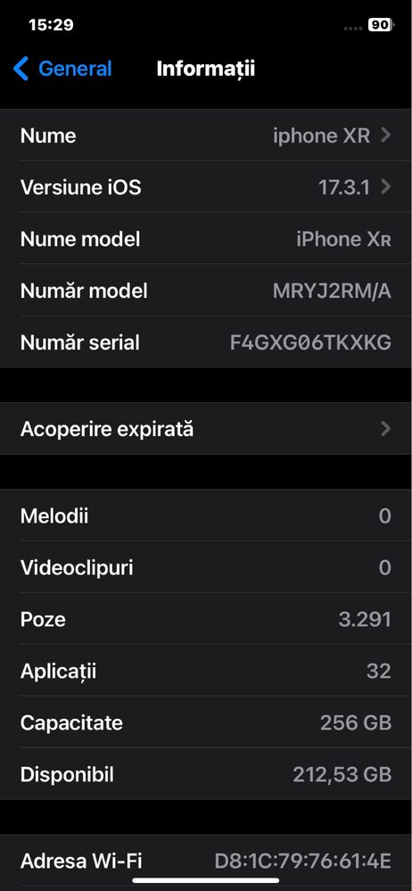 iphone XR 256Gb black