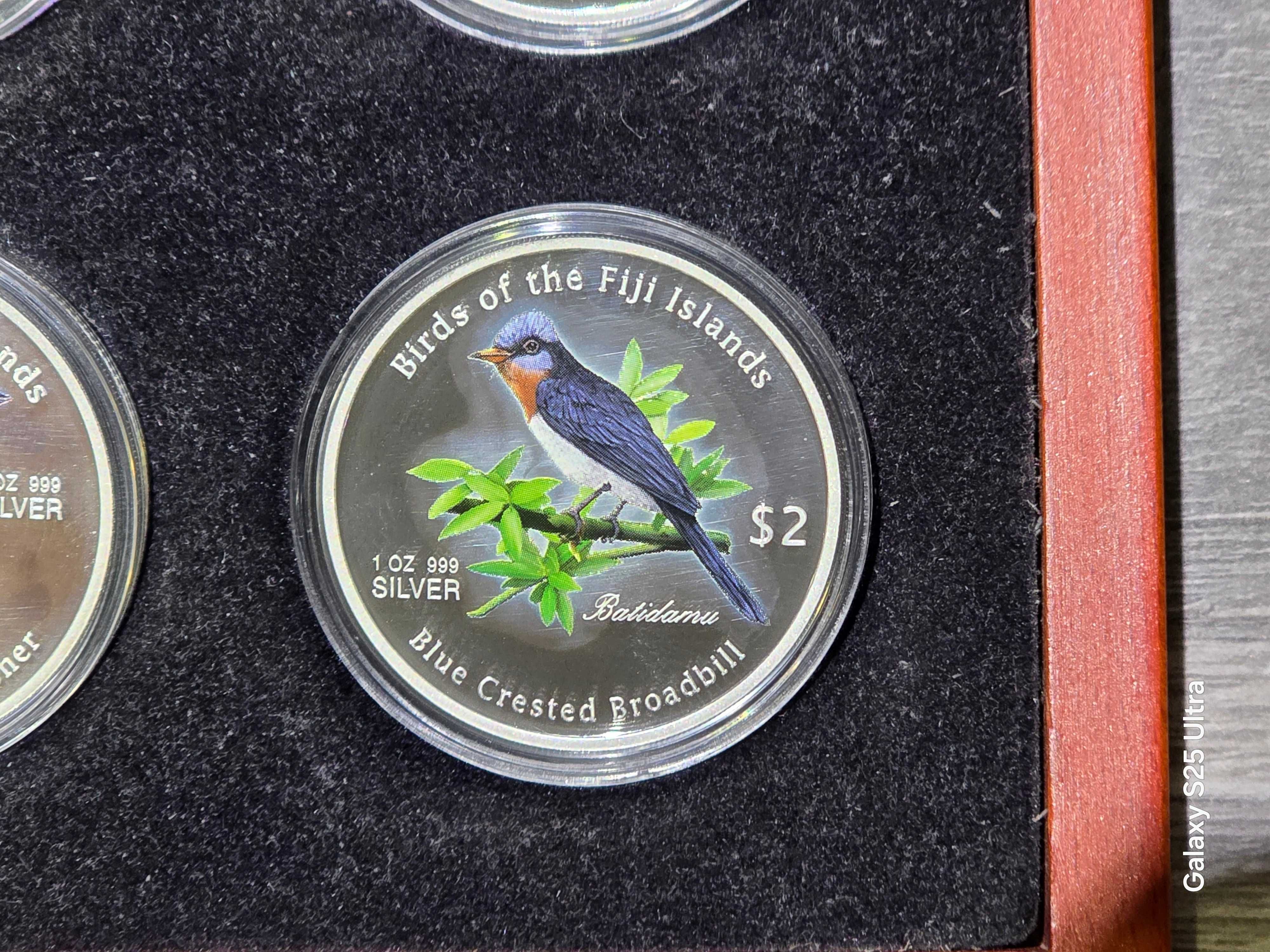 Birds of the Fiji Islands – Лимитиран сребърен комплект 4 монети Proof