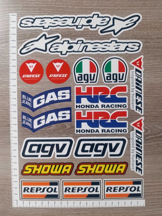 Стикери за ХОНДА Honda Alpinestars GRC AGV Showa и др.