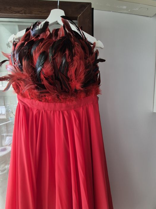 Rochie de ocazie rosie,Casa de Moda Vigo