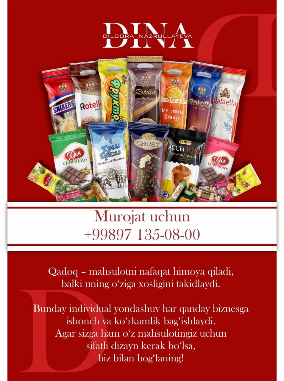 Upakovka dizayn xizmati