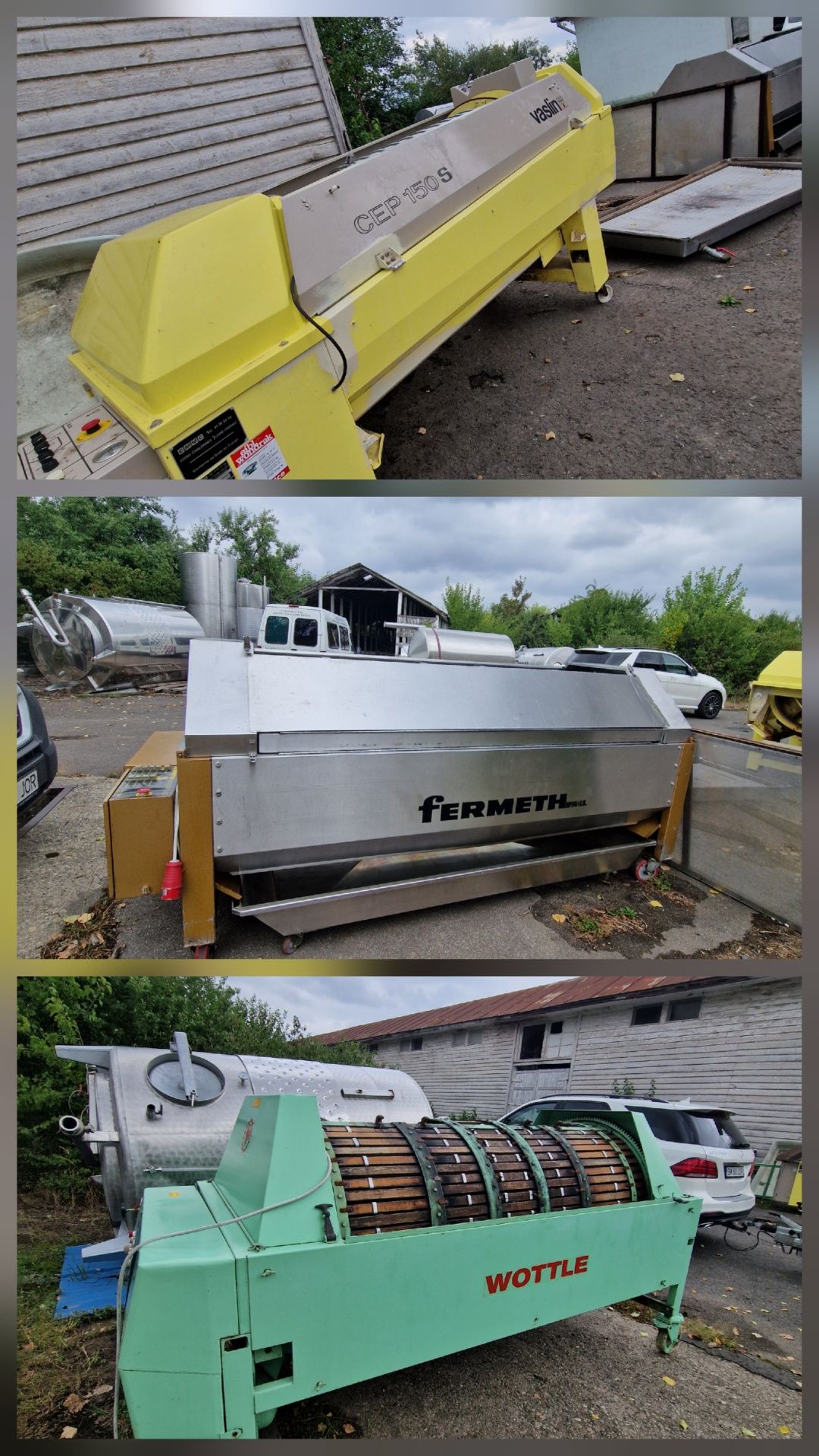 Presa struguri Wottle Fermeth Vaslin Inox lemn textolit