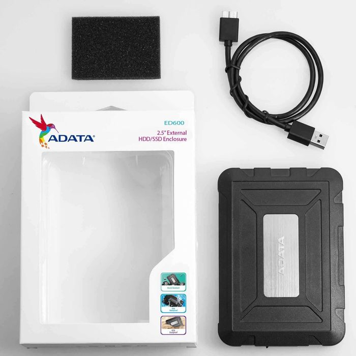 Rack extern ADATA ED600, 2.5 SSD/HDD,USB 3.1+HDDLaptop 500GB Seagate