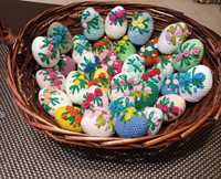 Декоративни плетени яйца за Великден