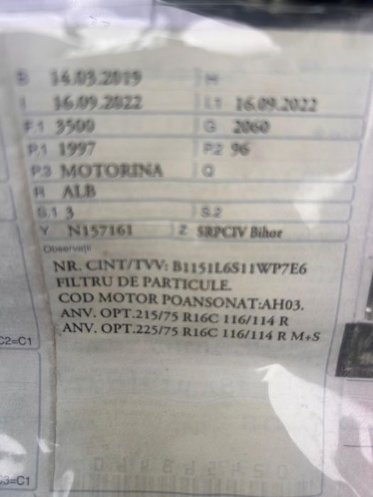 Auto utilitara Citroen Jumper