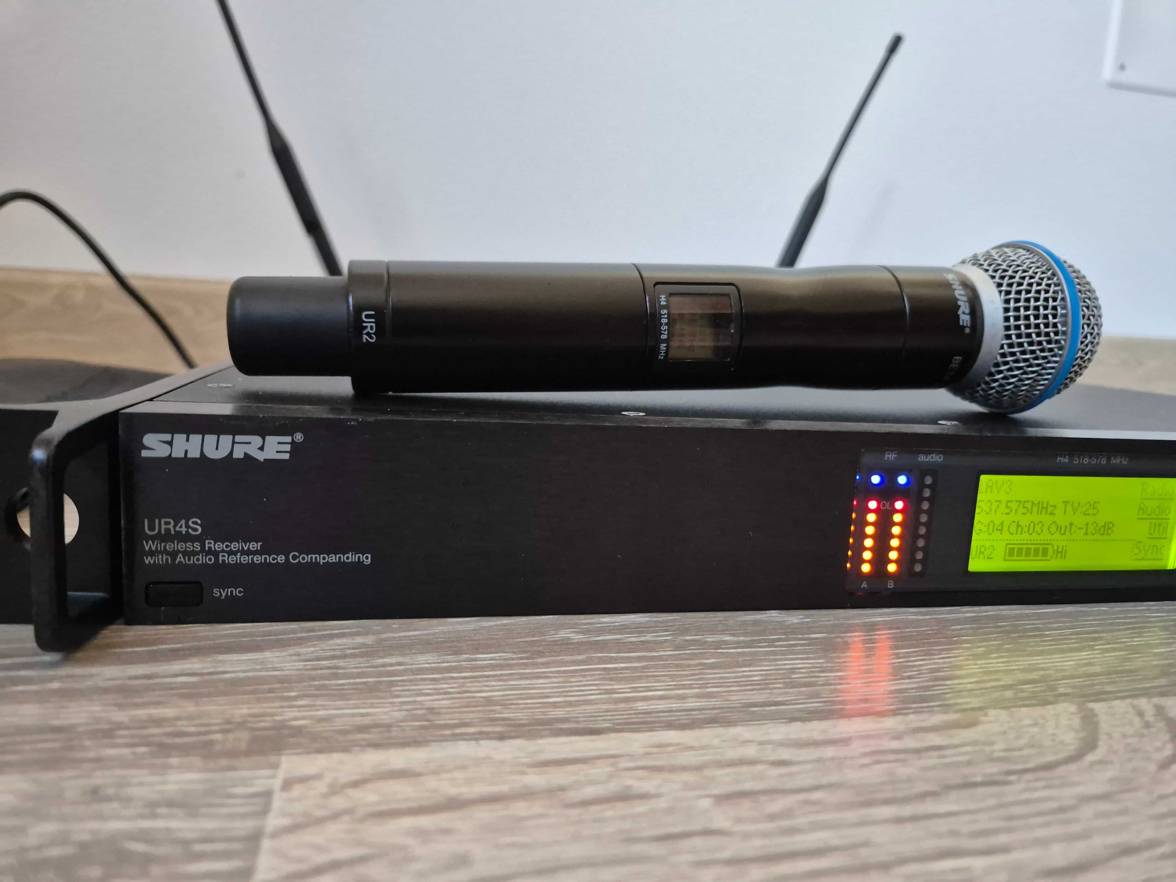 Shure UR24 Beta 58A microfon de TOP. Original! Frecvente bune!