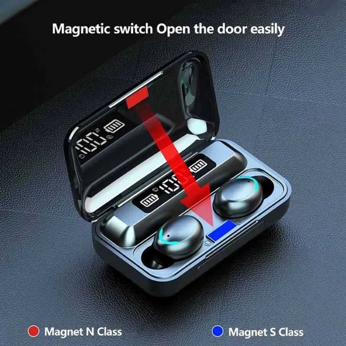 Căști inteligente bluetowth cu powerbank - Transport gratuit