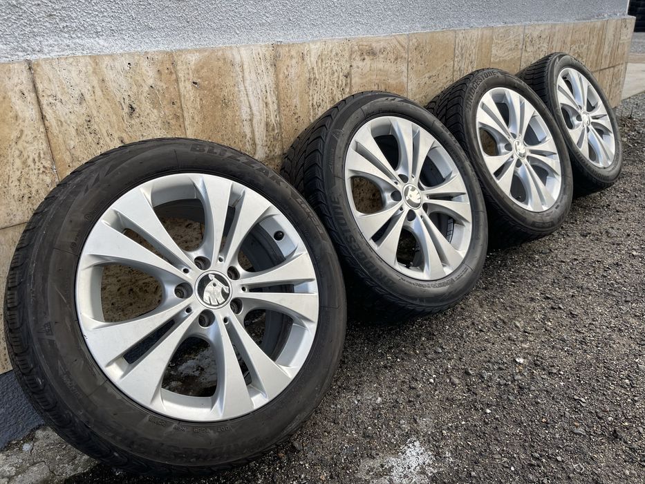 Jante Roti 17 Skoda Octavia 2 3 4 Scout Anvelope iarna 225 50 R17 M+S