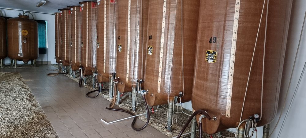 Butoi  cisterna  din fibră de sticlă uz alimentar
