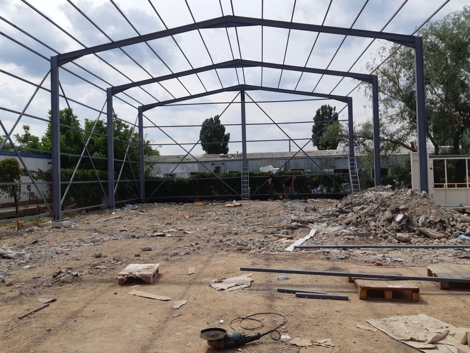 Vand hale metalice structuri IPE, confecționam orice dimensiune ( de