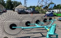 Грабли ворошилки.  5 колес. Россия