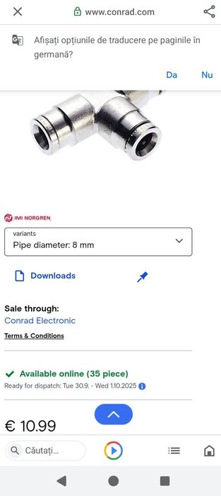 Robineți,valve de inchidere,mufe rapide,drosere...