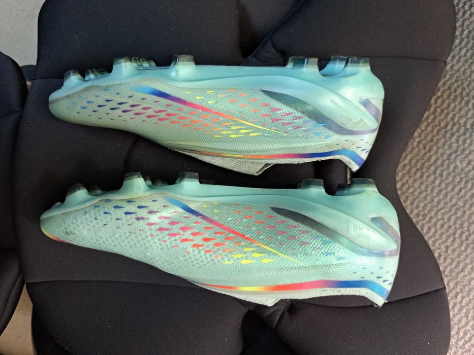 Adidas X Speedportal + FG Al Rihla - Clear Aqua/Solar Red/Power Blue -