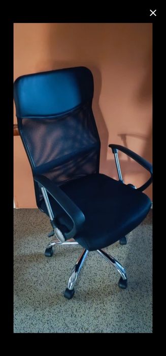 Vand scaun directorial, negru, nou