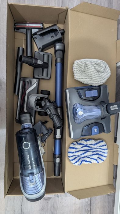 Aspirator Rowenta X-Force Flex 8.60 Aqua (RH9690WO) 2-in-1 Mop | Fără