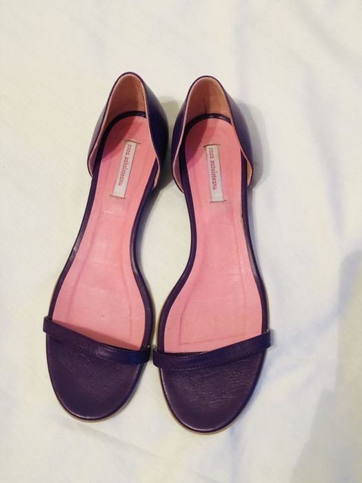 Sandale mov 100% piele naturala Coca Zaboloteanu