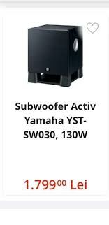 Subwoofer activ YAMAHA YST-SW030