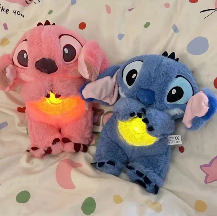 Jucarie de plus Stich care respira, melodie linistitoare