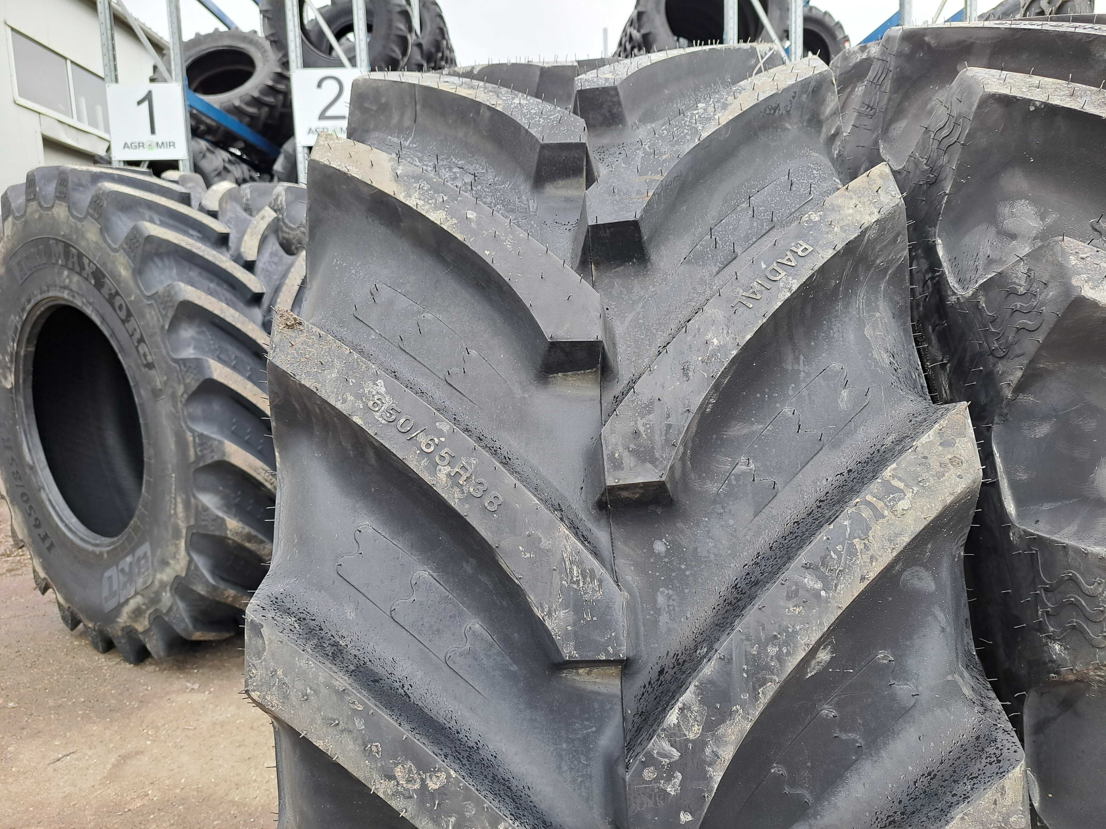 Cauciucuri noi 650/65R38 BKT AGRIMAX anvelope radiale tractor FENDT