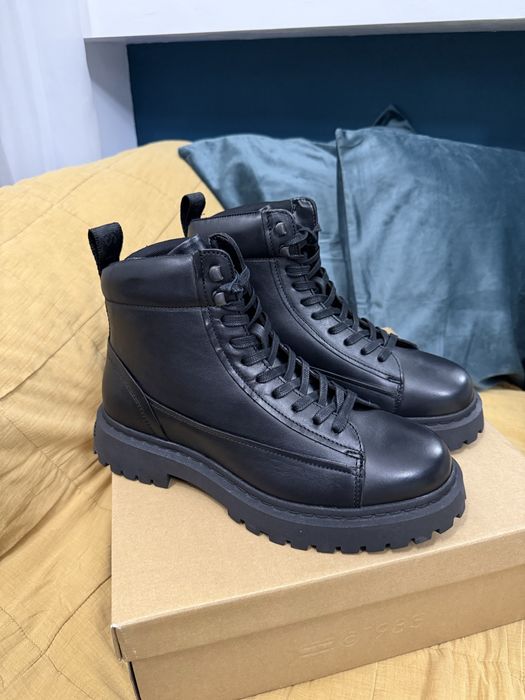 Tommy Jeans Lace Up Boot bocanci piele neagra marimea 43 noi originali