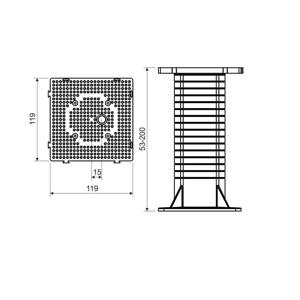 Doza Kopos pentru izolatie polistiren Ingropat Pvc MDZ, ingropat