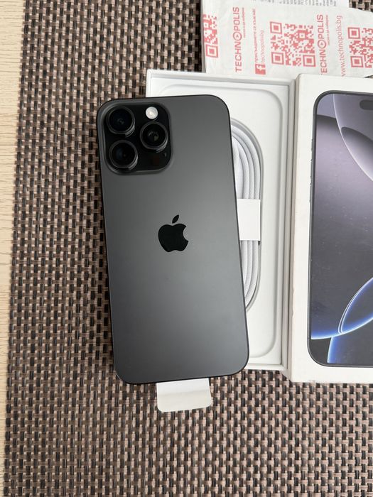 НОВ! 256Gb*ЛИЗИНГ* iPhone 16 Pro Max Black Titanium / 24М ГАРАНЦИЯ