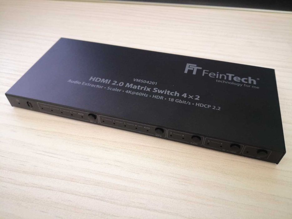 FEINTECH VMS04201 HDMI 2.0 Matrix 4x2 cu ARC și extractor audio- NOU